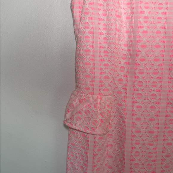 NWT Lilly Pulitzer Abby Dress Pop Pink Draper Lace Size Large - Picture 3 of 6